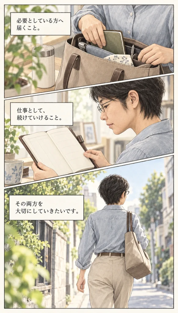 23ページ：続けていける形を